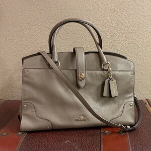 Coach Leather Mercer Satchel
